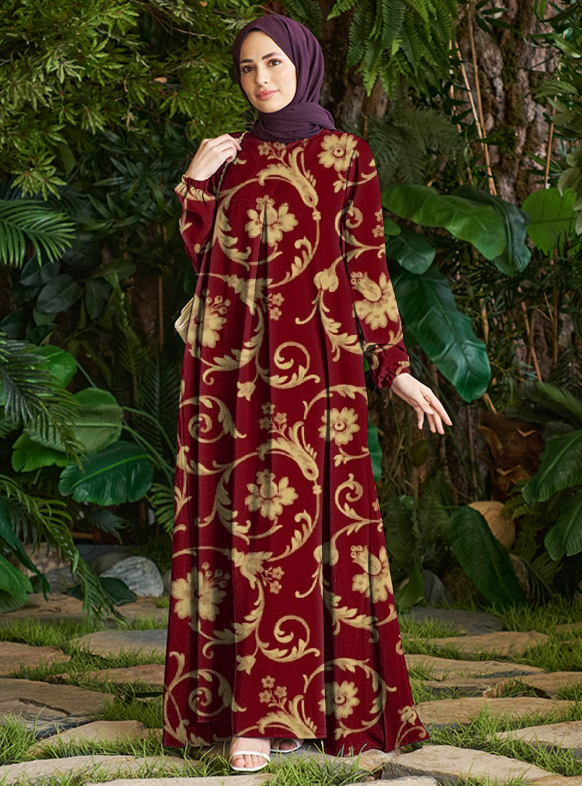 Unique Graceful Charming Autumn Fashion Printed Dress