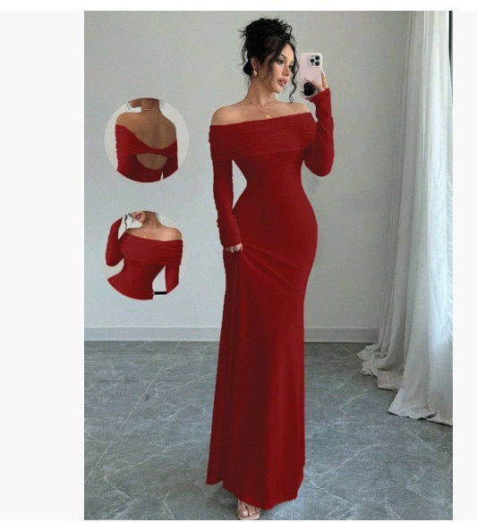 Women's Autumn Fashion Slim Temperament Sexy Sheath Clothing