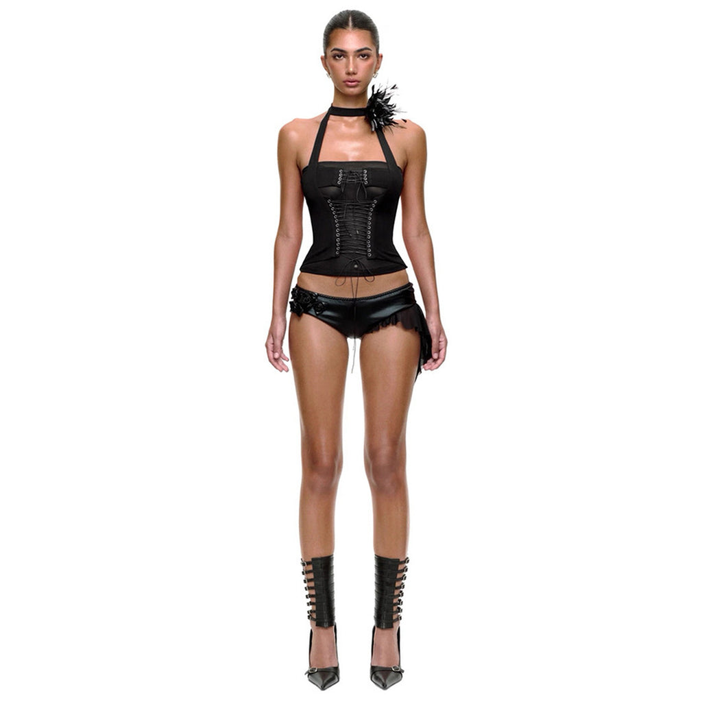 Women's Sleeveless Waist Trimming Fashion Sexy Niche Clothing