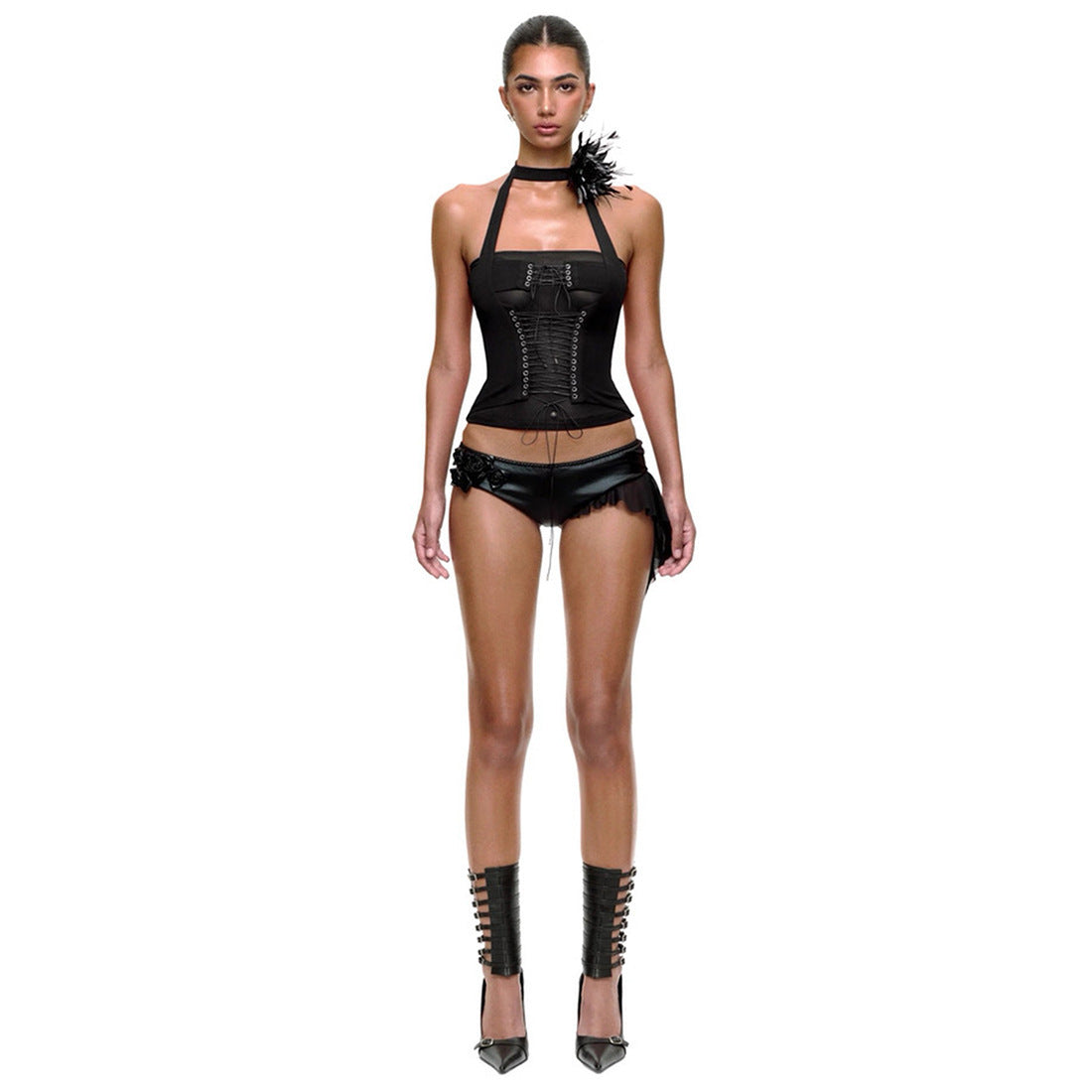 Women's Sleeveless Waist Trimming Fashion Sexy Niche Clothing