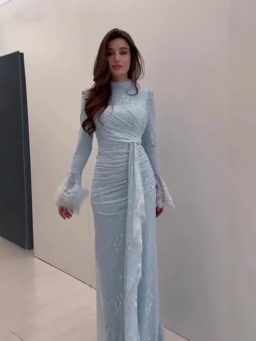 Women's Spring Fresh Elegant Noble Long Sleeve Dress