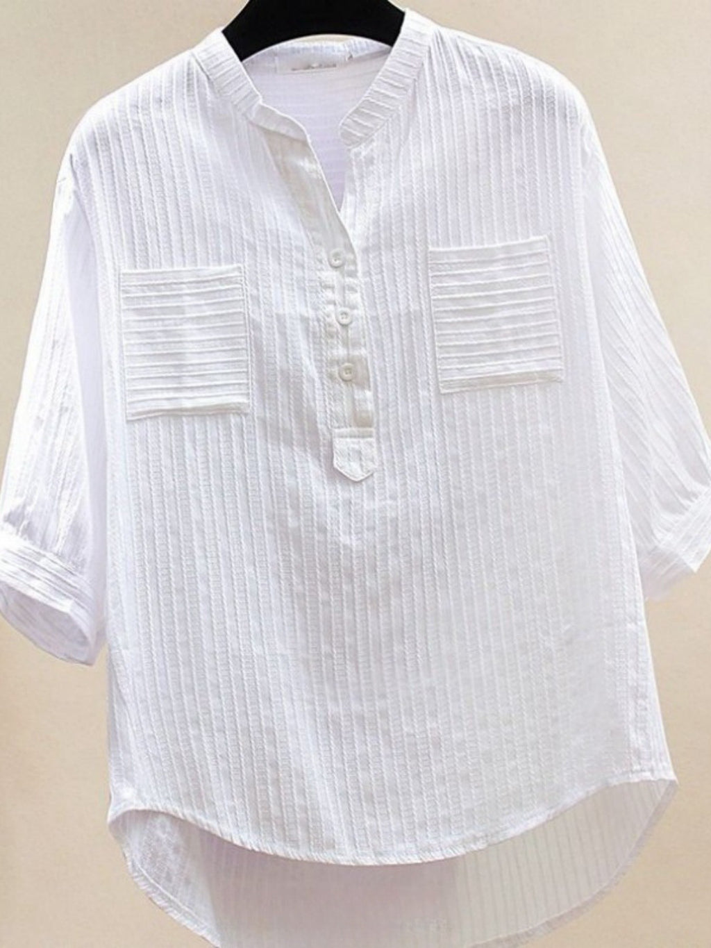 Women's Shirt Three-quarter Sleeve Outer Wear Loose Casual Design Women's T-shirt