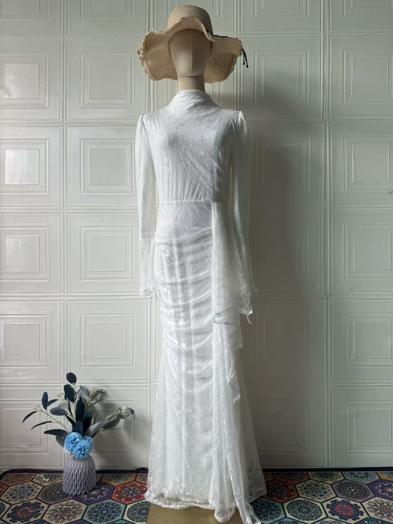 Women's Spring Fresh Elegant Noble Long Sleeve Dress