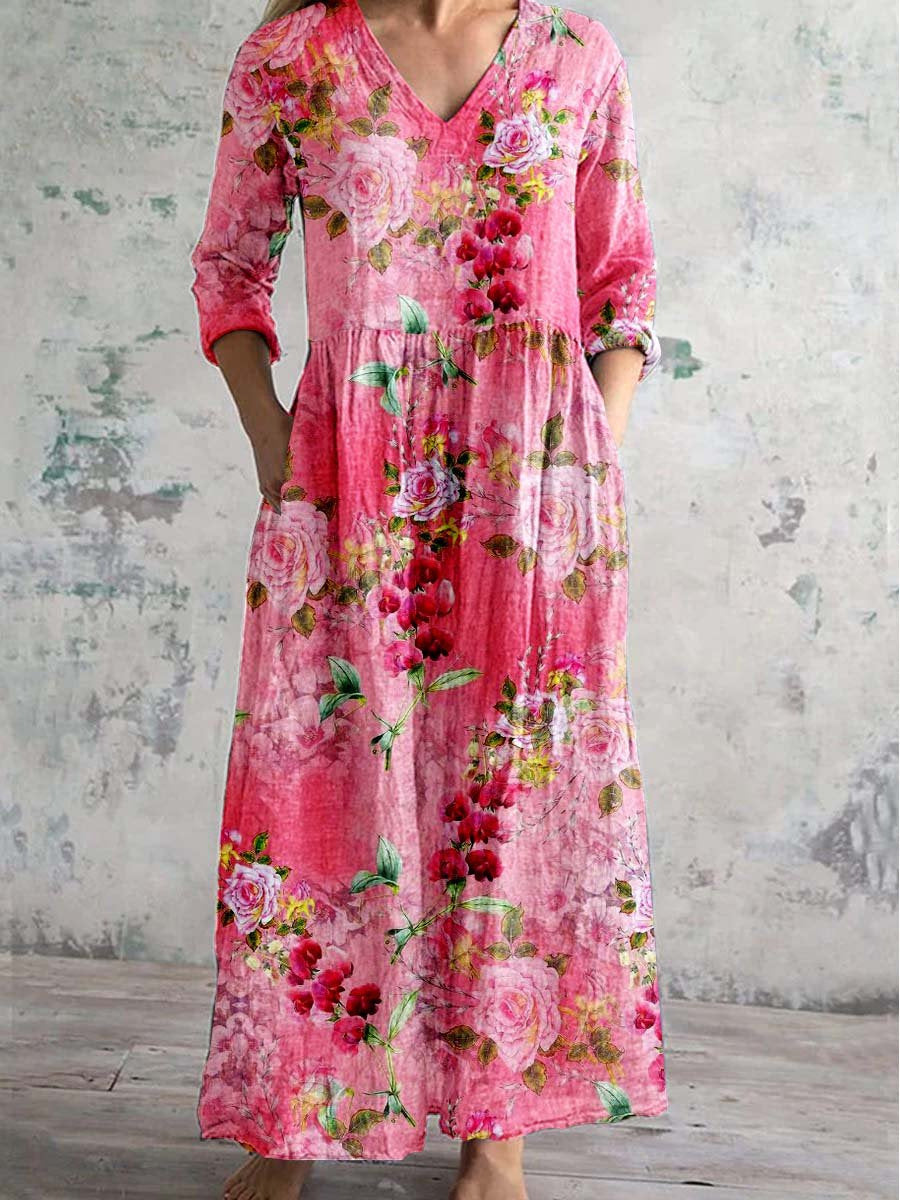 Women's Printed Summer City Casual Loose Dress