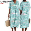 Innovative Casual Women's Digital Printed Wide Dress