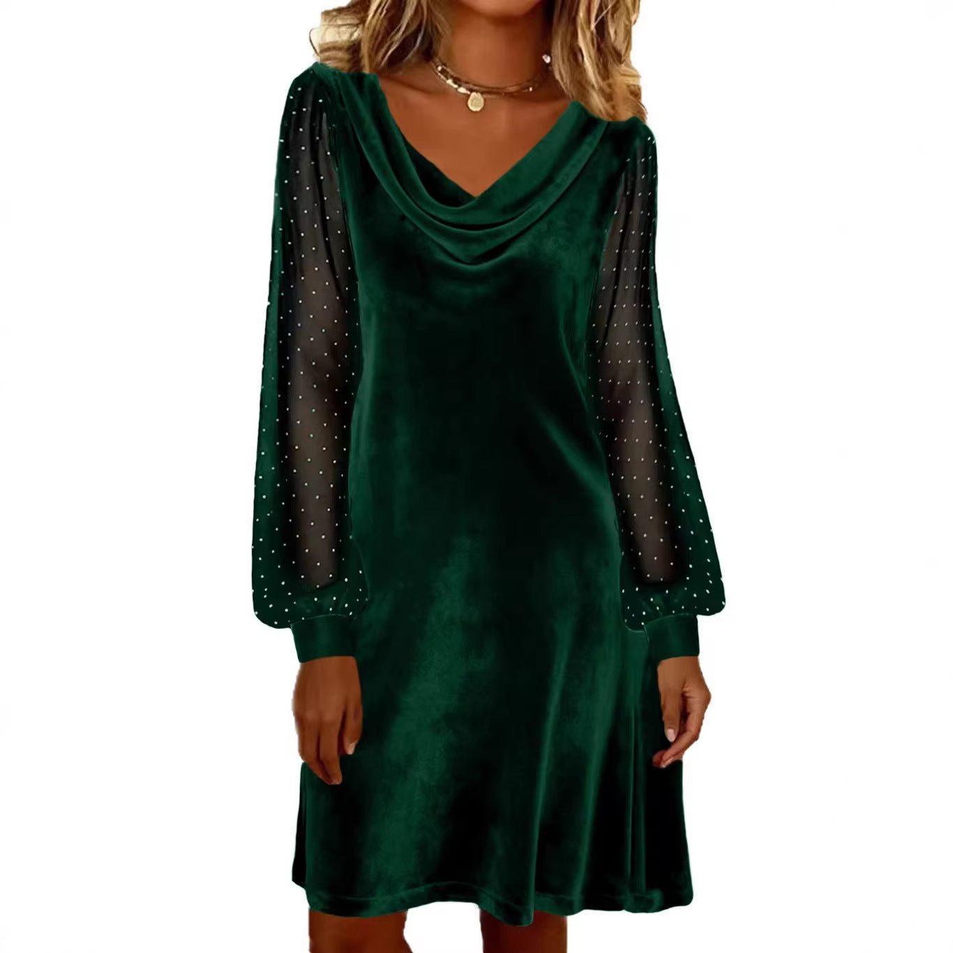 Women's Spring Solid Color Mesh Bubble Shorts