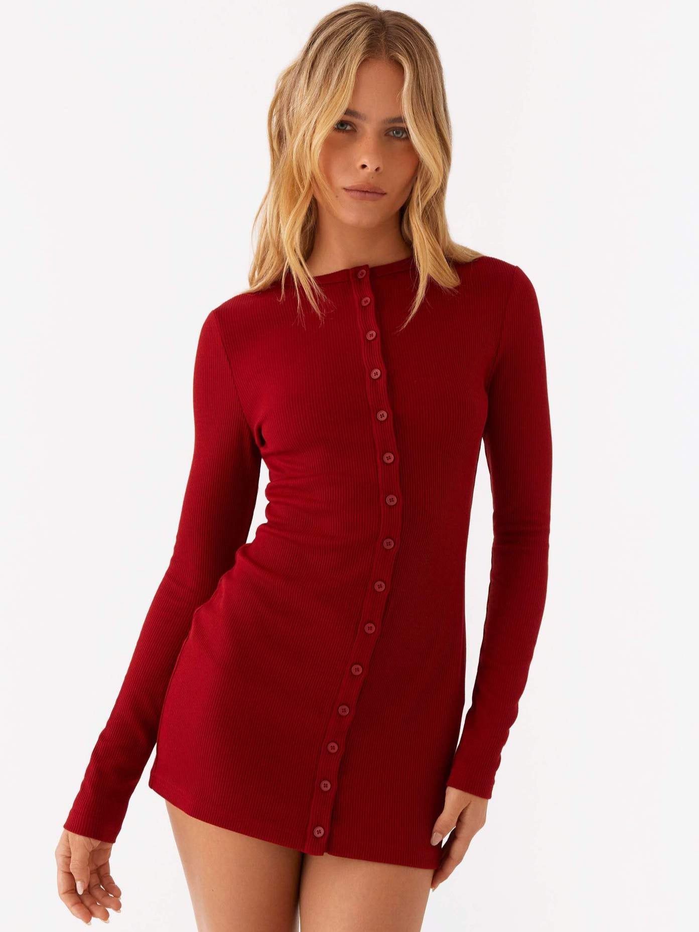 Durable Pure Color Double-breasted Knitted Base Cardigans