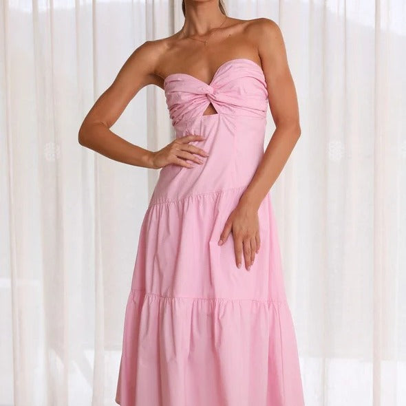 Glamorous Women's Summer Sexy Bandeau Waist Dress