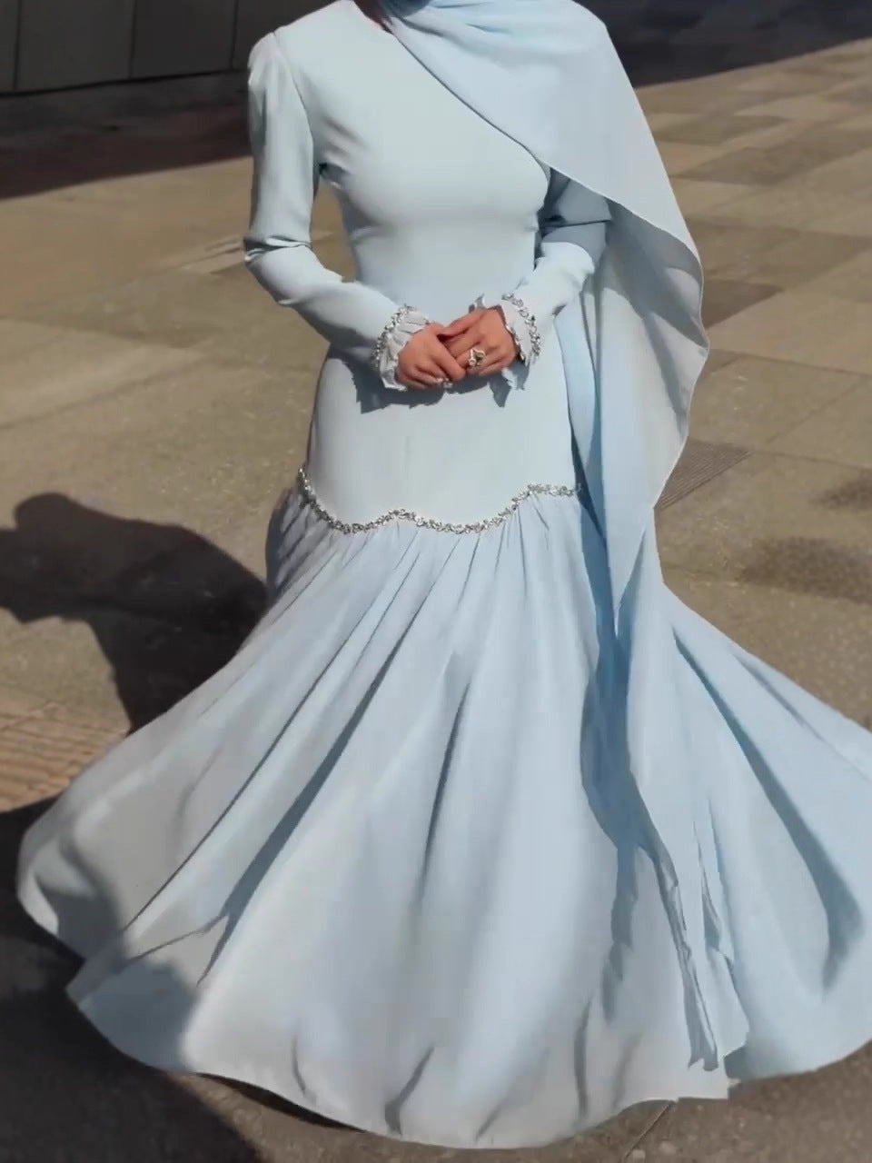 Spring Retro Elegance Long Sleeve Gorgeous Dress