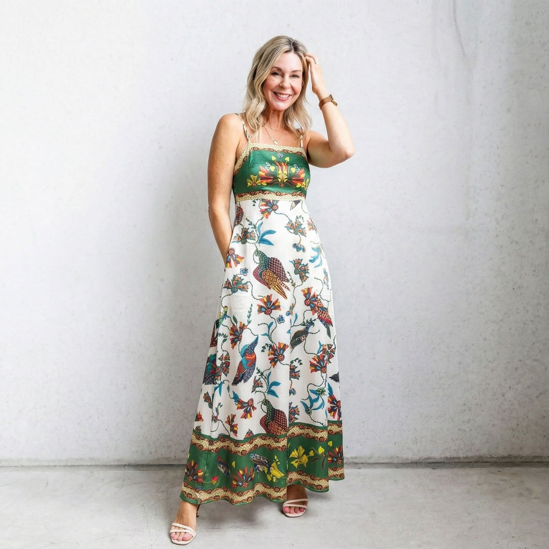 Women's Summer High Waist Print Vacation Style Clothing