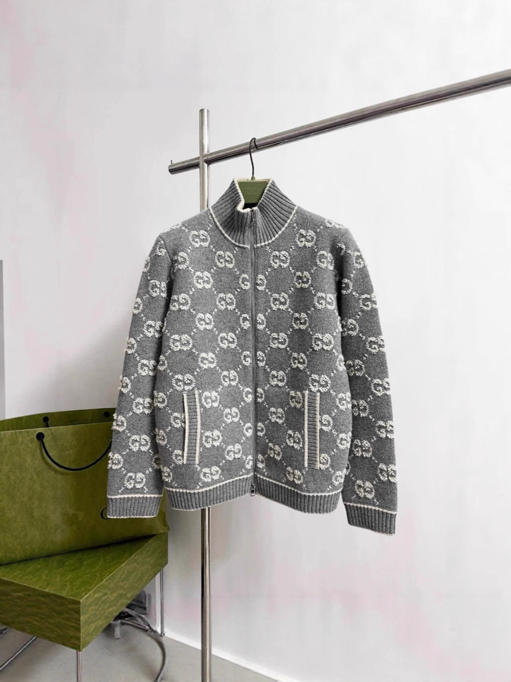 Version Knitted Long Sleeve Full Printed Three-dimensional Women's Sweater