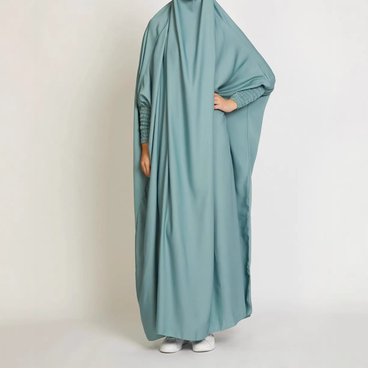 Women's Robe Solid Color Loose Malay Dress
