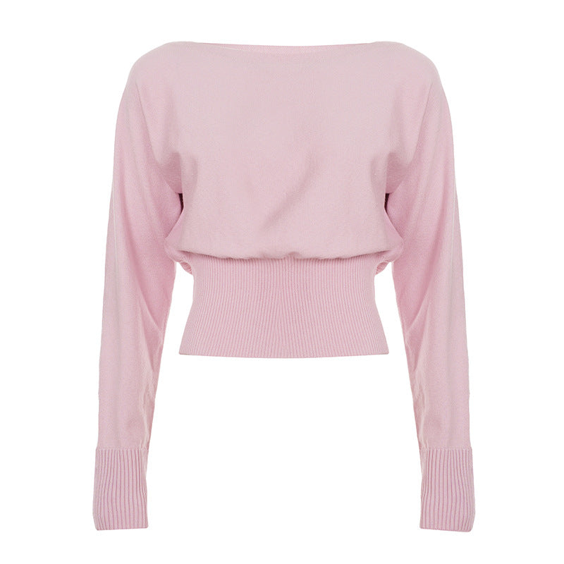 Shoulder Lazy Warm Long Sleeves Hot Casual Knitwear