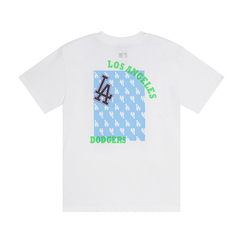 Women's & Men's Quality Summer Sleeve Embroidered Crew Neck Loose Leisure Women's T-shirt