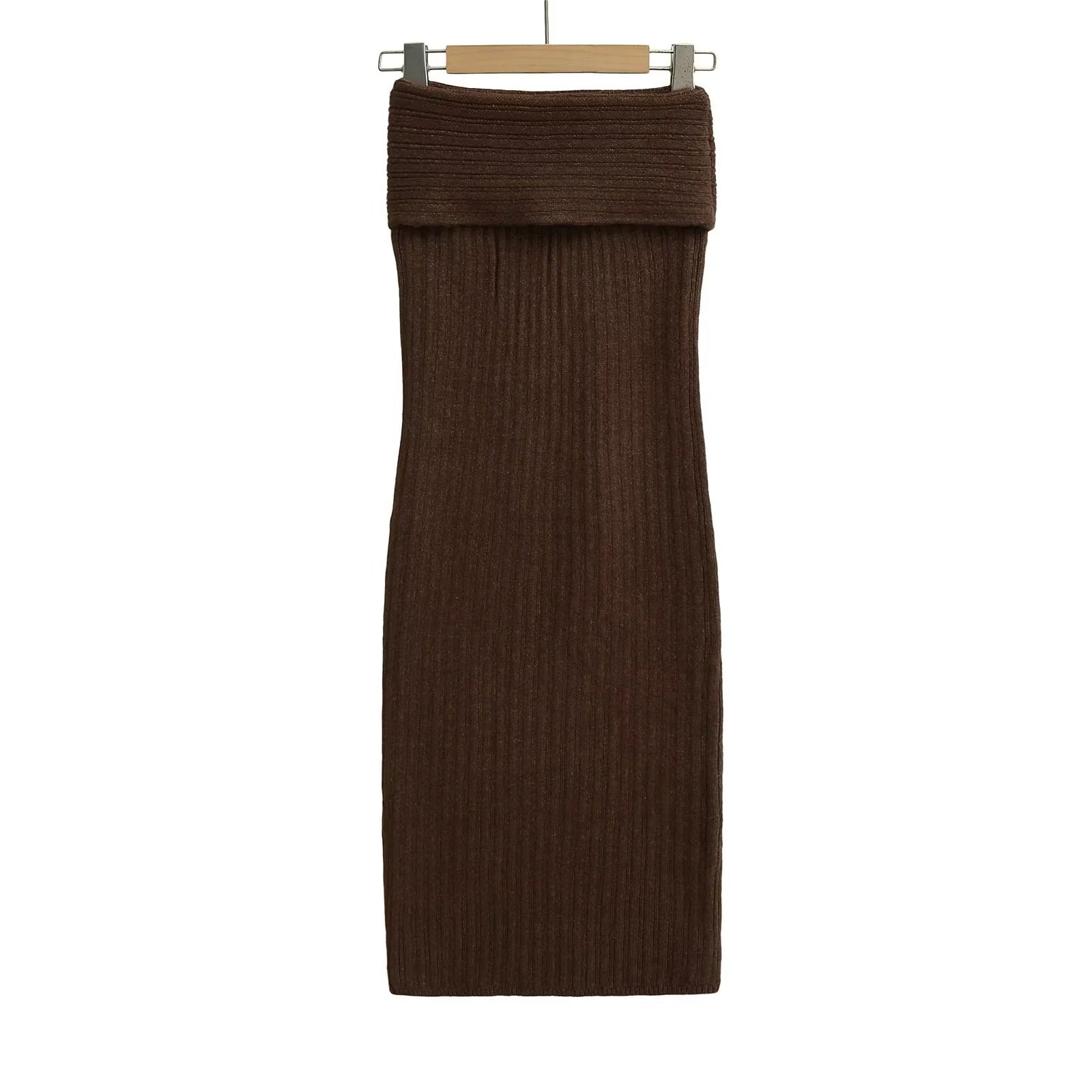 Solid Color Flanging Low Waist Slimming Temperament Skirt