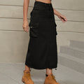 Women's Single Denim Casual Mid-length Fashion Skirt