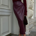 Leather Summer Fashion Sexy High Waist Skirt