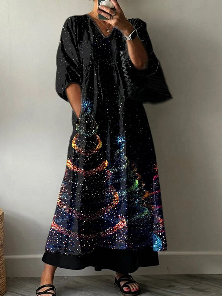 Comfortable Women's Casual Fashion Printed Mid-length Jumpsuits