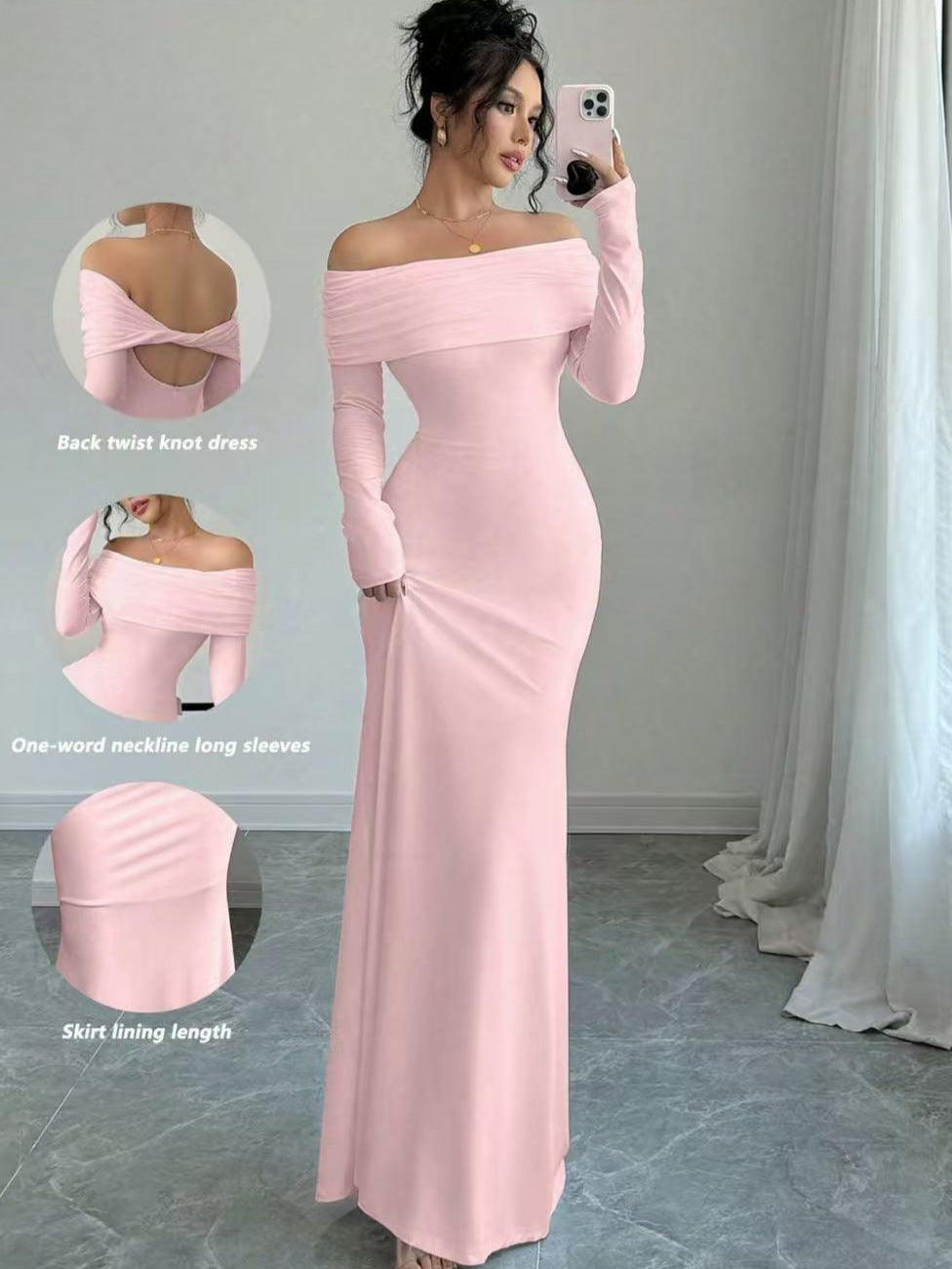 Women's Autumn Fashion Slim Temperament Sexy Sheath Clothing