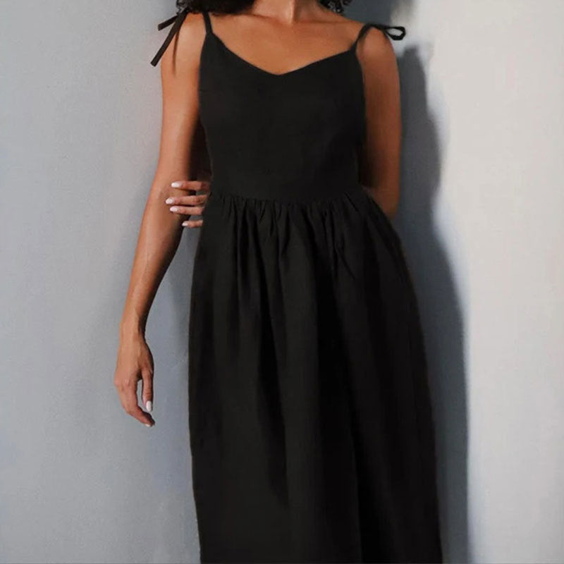 Women's Backless Elegant French Sexy High Waist Fashion Dress