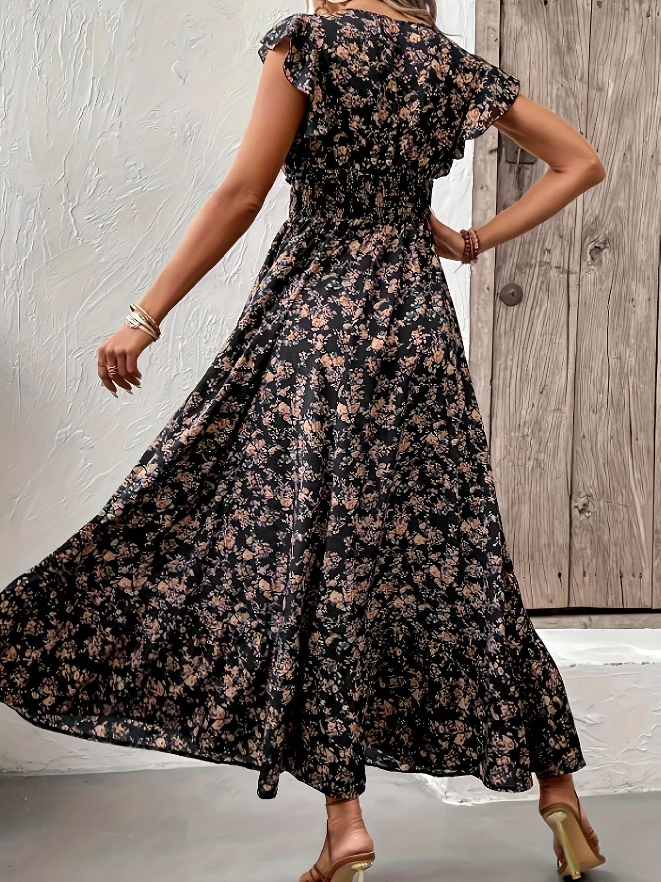 Classic New Charming Printed French Floral Skirts