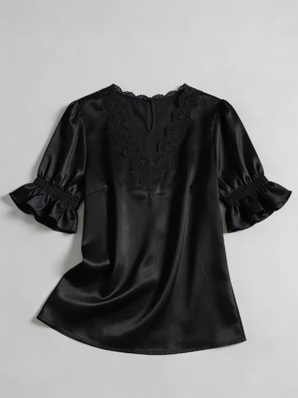 Versatile Beautiful Women's Ruffled For Shirt Blouse