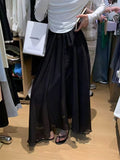 Female Dress Retro Style Mop Wide Hem Skirt