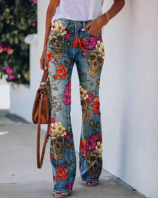 Charming Women's Imitation Casual Trousers Thin Women's Jeans