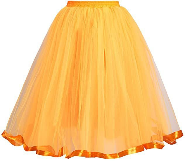 Halloween Rainbow Tulle Tutu Carnival Performance Skirt