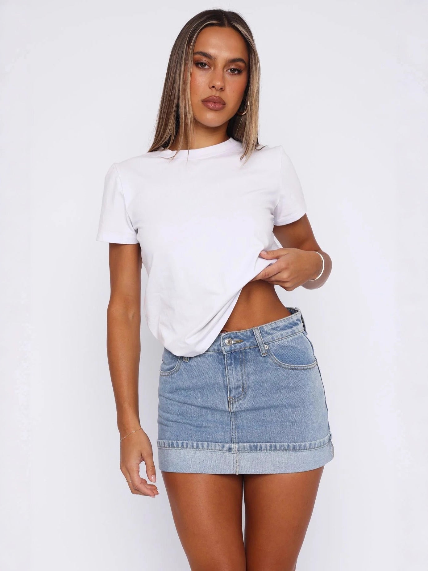 Durable Versatile Comfortable Women's Stretch Denim Skirts