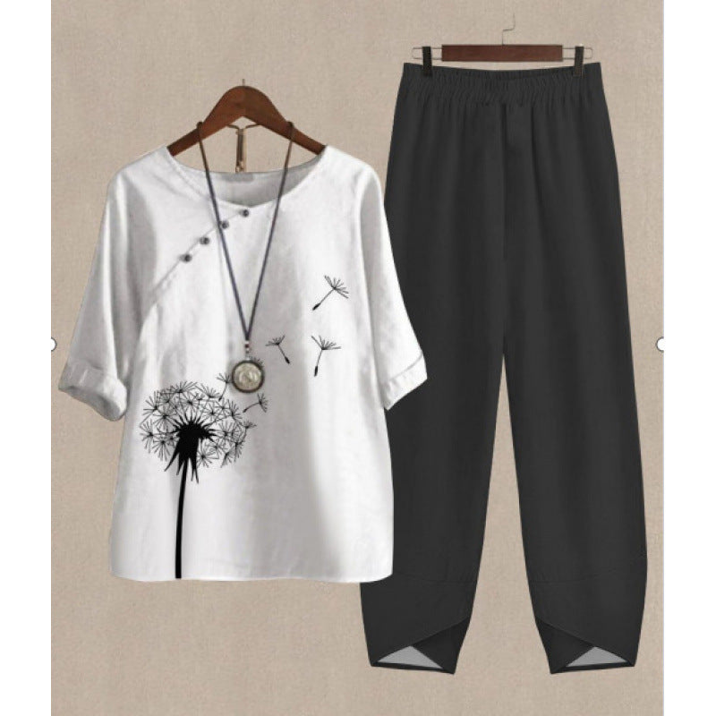 Women's Round Neck Half Sleeve Shirt Digital Women's T-shirt