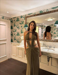 Classic Versatile Backless Hollow Chest Wrap Dress