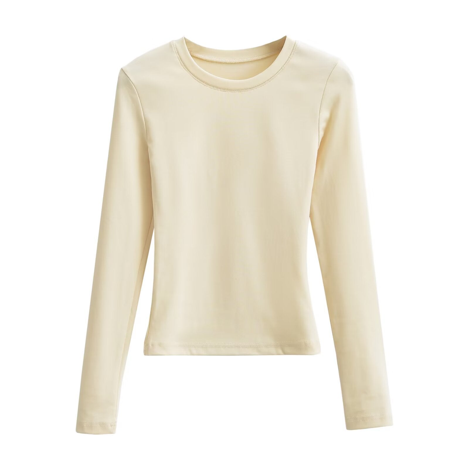 Hot Simple Basic Casual Round Neck Women's T-shirt