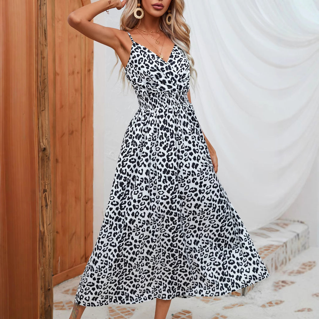 Women's Summer Leopard Print Sling Group Clothing