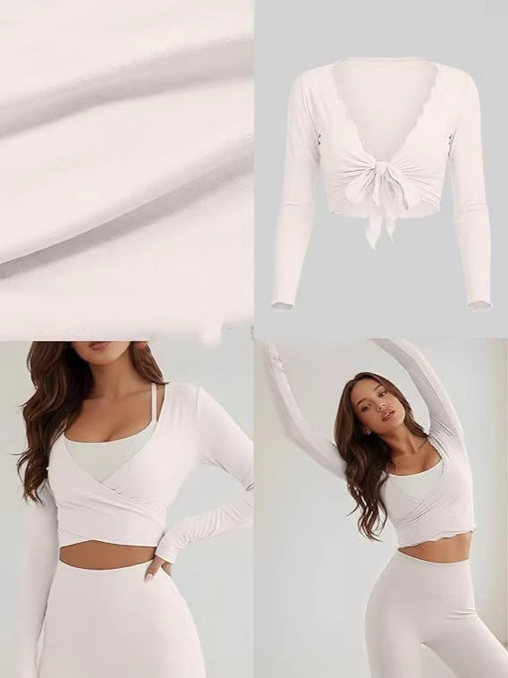 Women's Slim Fit Knot Fashion Long Sleeve Knitwear