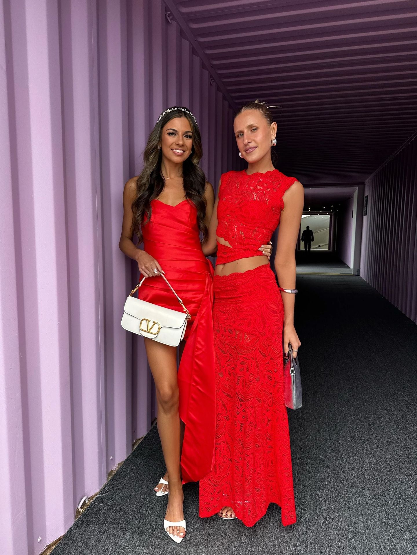 Hollow Out Irregular Sexy Red Fishtail Dress