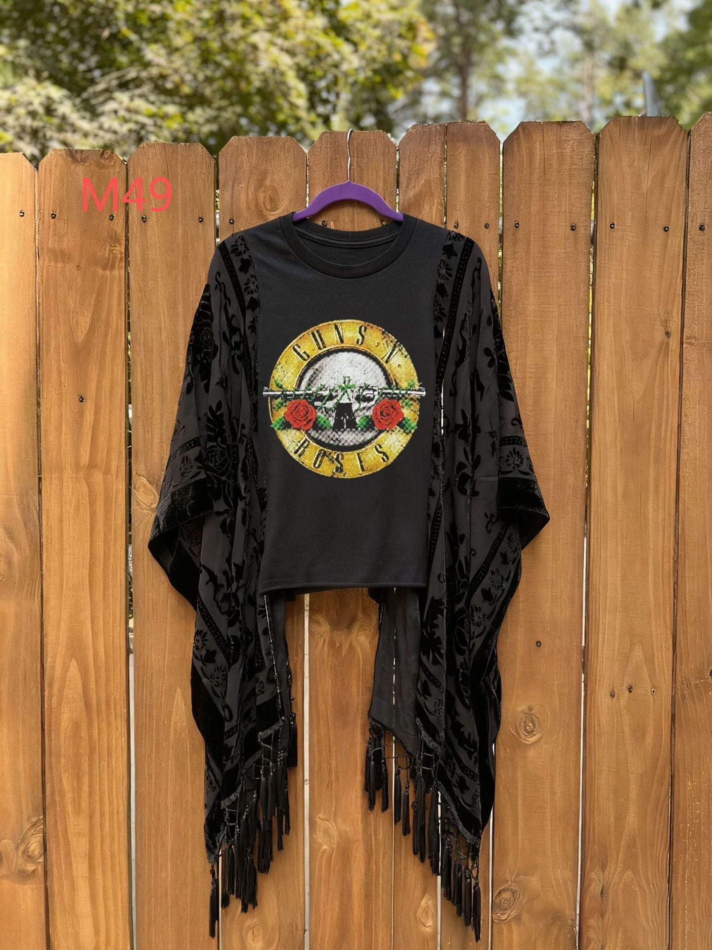Women's Street Retro Printed Loose Batwing Sleeve Women's T-shirt