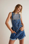 Charming Fashion Women's Loose Shoulder Strap Women's Jeans
