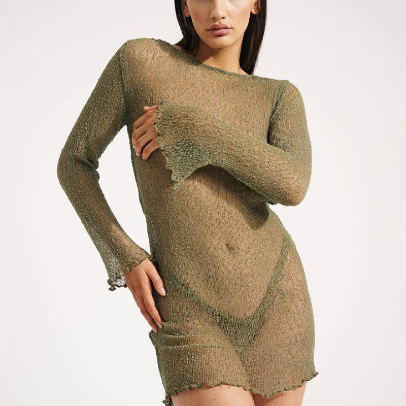 Women's Fashion Sexy Beach Backless Hip Knitted Shorts