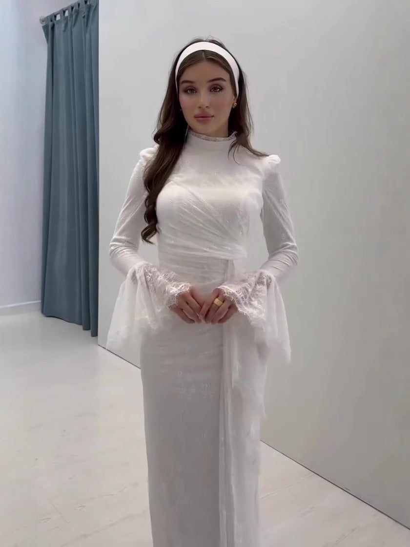 Women's Spring Fresh Elegant Noble Long Sleeve Dress