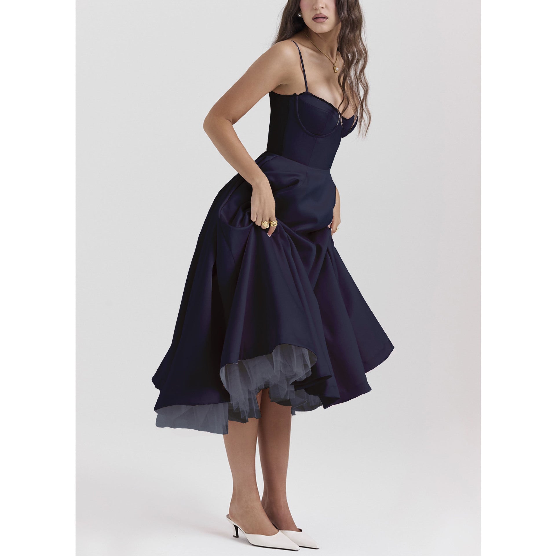 Women's Sexy Brace Sleeveless Pettiskirt Maxi Clothing
