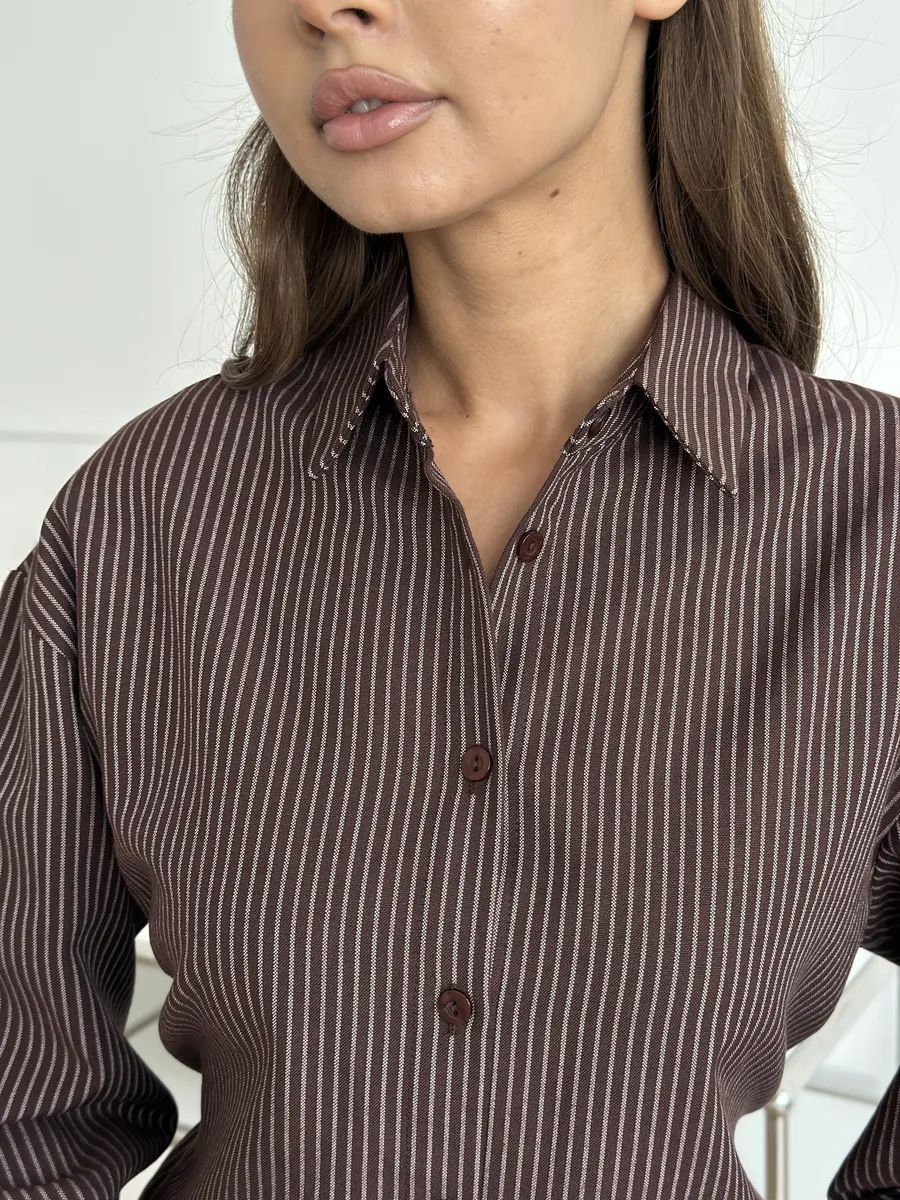 Versatile Design Slim Fit Shirt Plaid Long Blouses