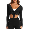 Women's Slim Fit Knot Fashion Long Sleeve Knitwear