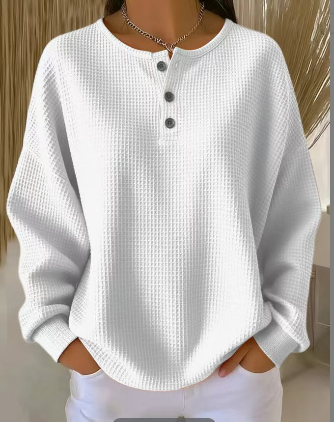 Women's Independent Single Retro Digital Printing Small Turtle Neck Women's T-shirt