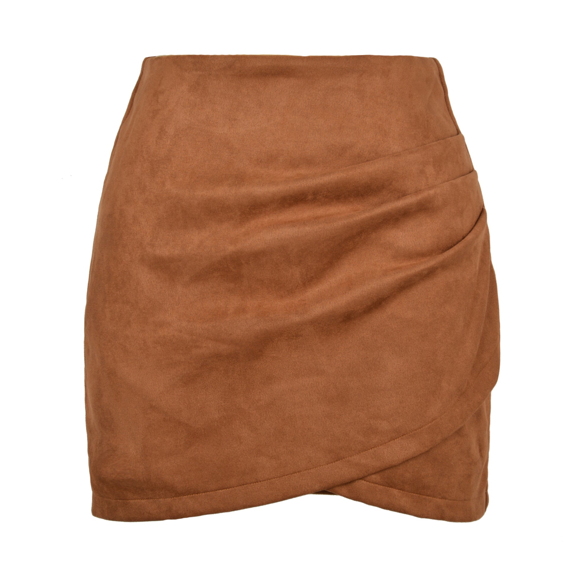 Women's Solid Color Sheath Heap Pleated Irregular Skirt