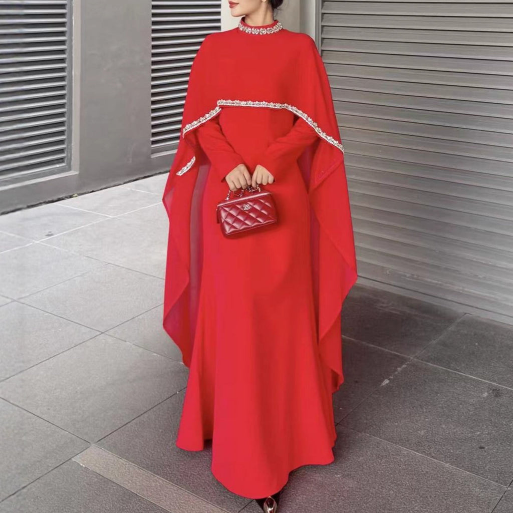 High-grade Cloak Robe Autumn Elegant Long Dress