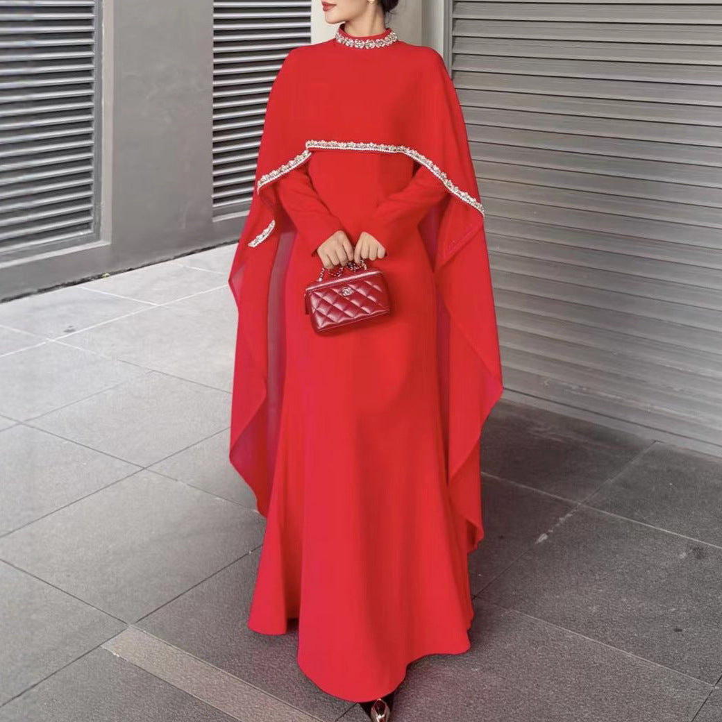 High-grade Cloak Robe Autumn Elegant Long Dress