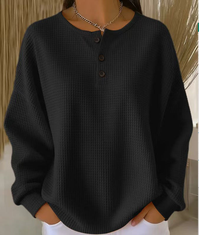 Women's Independent Single Retro Digital Printing Small Turtle Neck Women's T-shirt