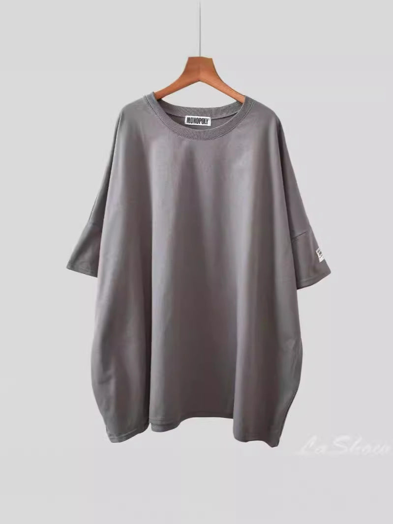 Women's Loose Mid-length Casual Fashion Round Neck Half Women's T-shirt
