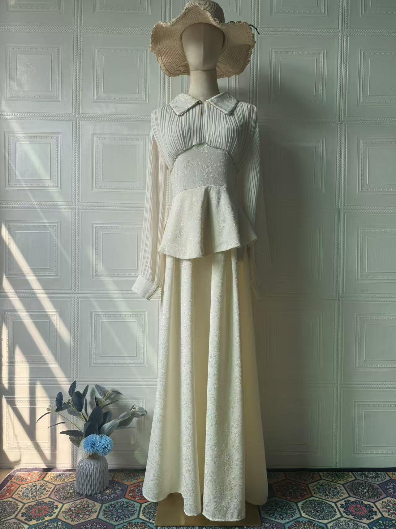 Women's Summer Elegant Soft Temperament Long Sleeve Dress